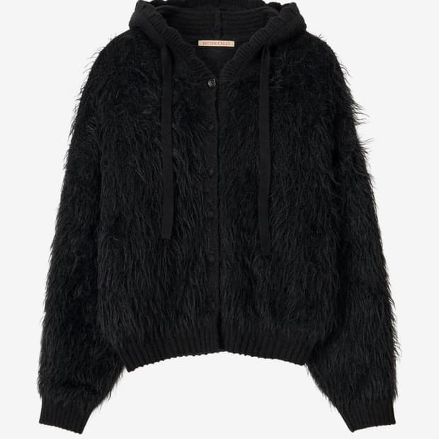 비터셀즈 포지 퍼 가디건 블랙