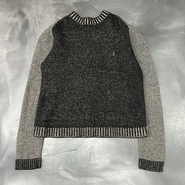  dkny 배색 울 니트 y15581