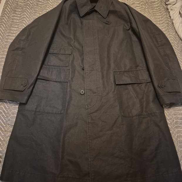 캡틴선샤인 트래블러 발마칸 트렌치코트 40 블랙