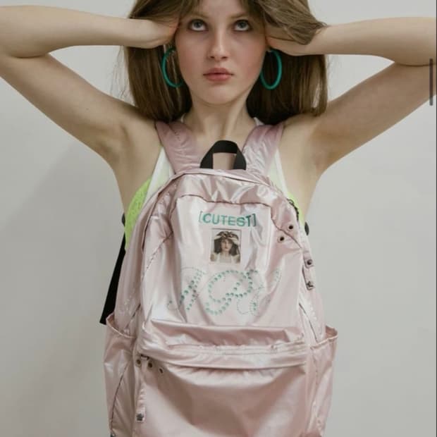 Sculptor NPC Metallic Backpack Pink