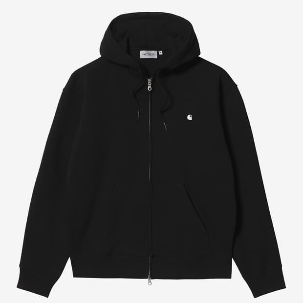 칼하트 Wip 메디슨 후드집업 블랙 S