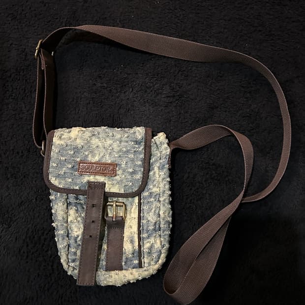 Sculptor 스컬프터 데님 크로스백