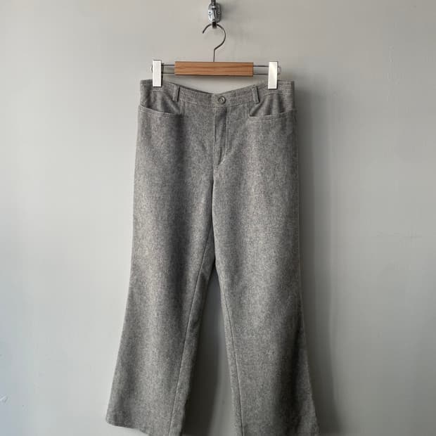 vintage light gray stitch pants