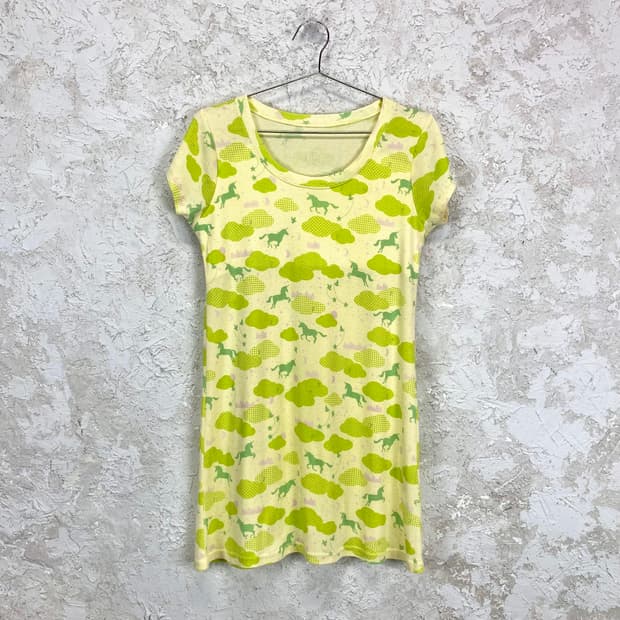 FELISSIMO 풀 프린팅 S/S 원피스
