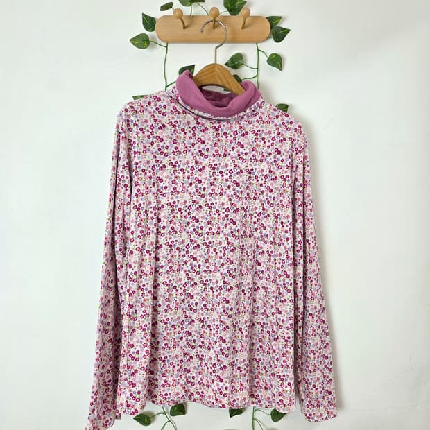 잔꽃 목폴라 슬리브