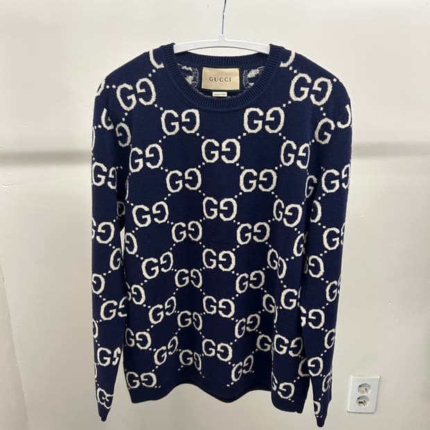 (100) 구찌 자카드 니트