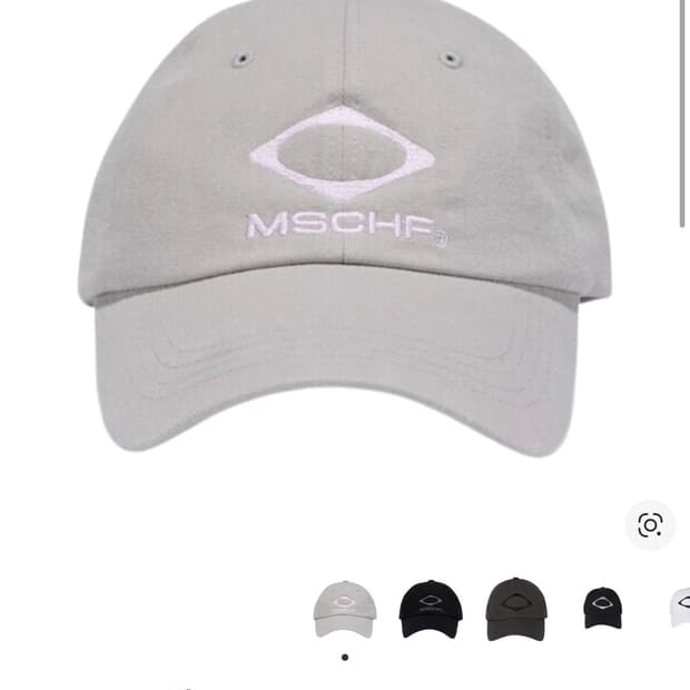 미스치프 롬버스 코튼 볼캡 라이트 그레이