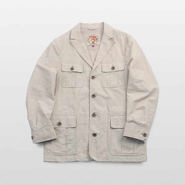 FULL HOUSE TRAVEL Linen Safari Jacket 