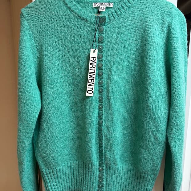 파르티멘토 와이드 리브 버튼업 가디건 M