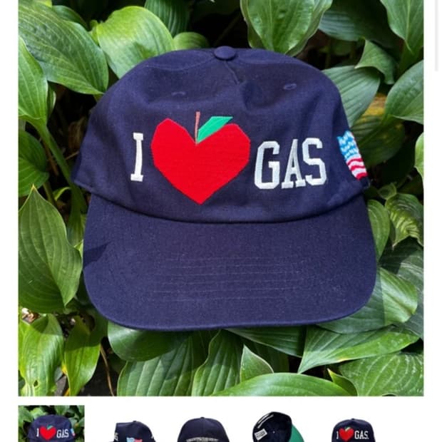 가스스테이션 빅애플 볼캡 네이비 gasstation