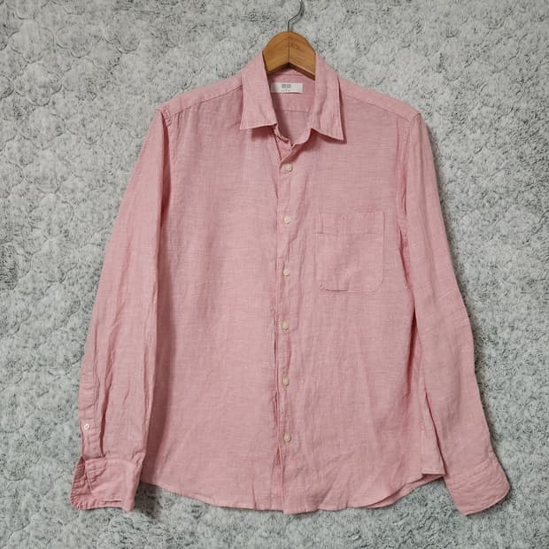 G975 [M] 유니클로 린넨100 남방 셔츠