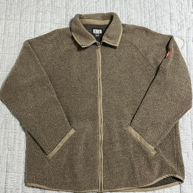 CAVEMPT 카브엠트 2way 울 플리스 브라운 XL