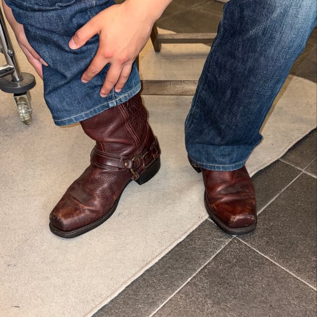 90’s Frye Harness Square Toe USA boots