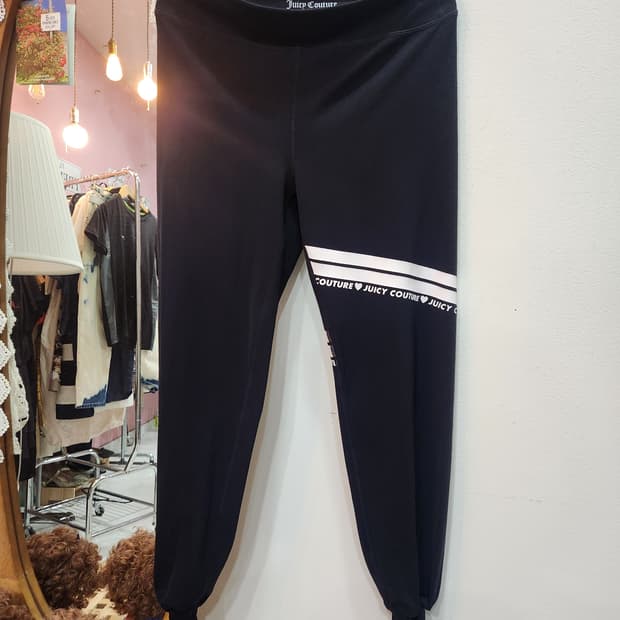 쥬시꾸뛰르 블랙 트레이닝 바지