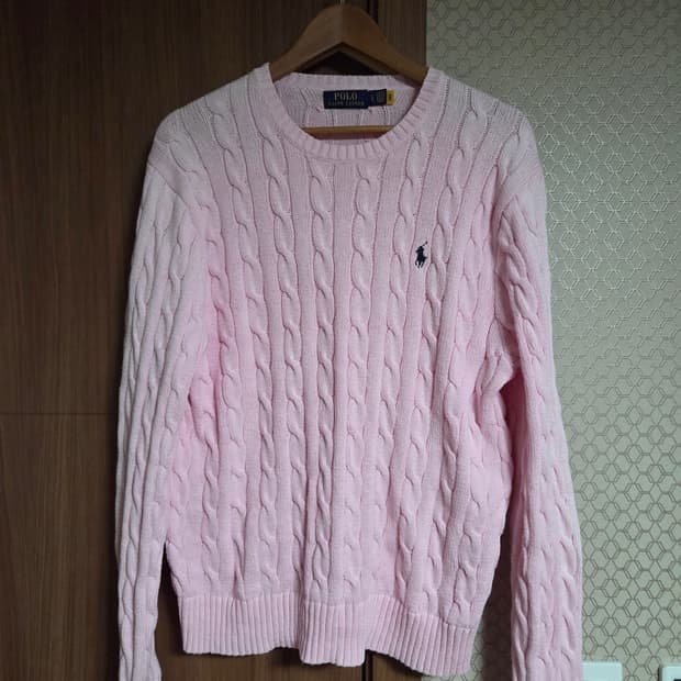 폴로 랄프로렌  남성 꽈배기 니트 L 