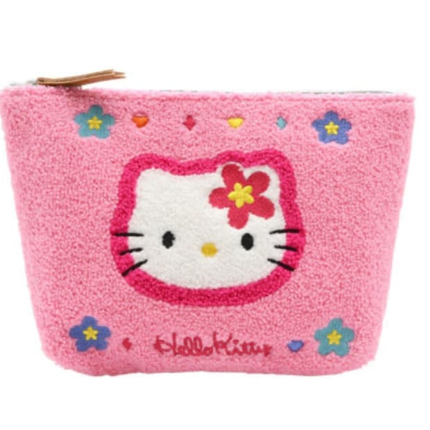 산리오 헬로키티 뽀글이 파우치