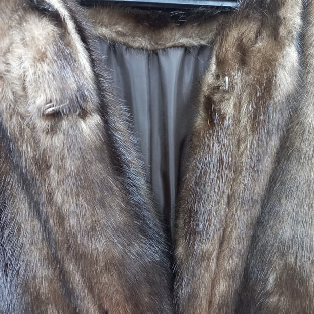 mayonez 밍크 칠부 코트