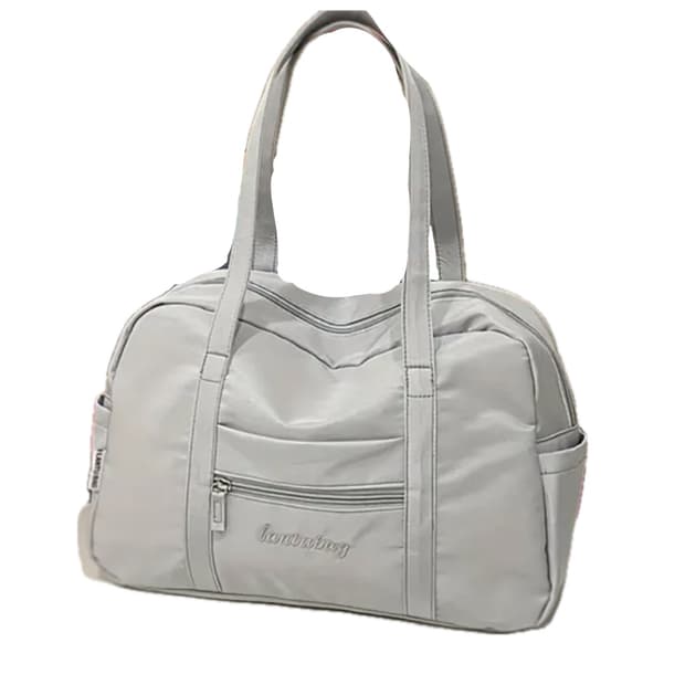 소라색 나일론 더플백