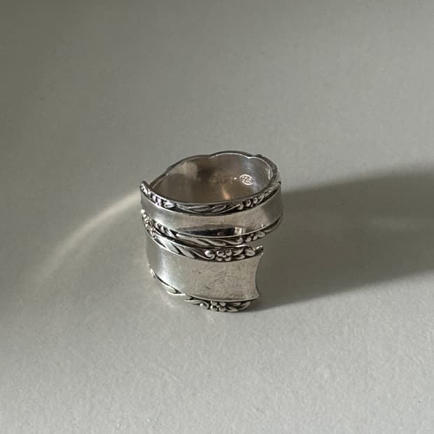 Vintage spoon 925silver ring
