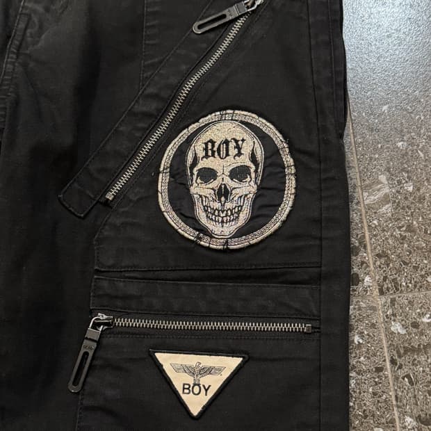 보이런던 지퍼 팬츠