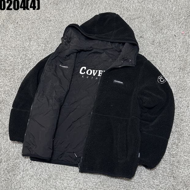 [M] 커버낫 쉐르파 보아 플리스 안감 퀼팅 후드 자켓 0204(4)