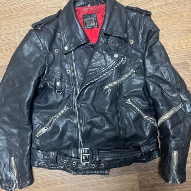 빈티지 가죽 라이더자켓