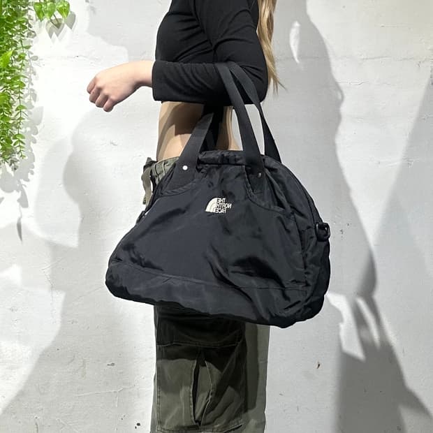 노스페이스 블랙 볼링백 핸드백 토트백 