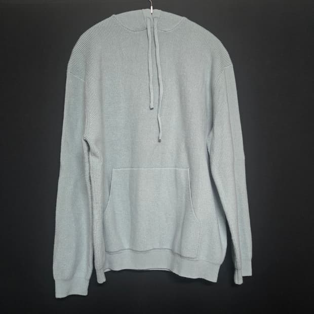수아레 워셔블 후드 니트 스카이블루(M사이즈)