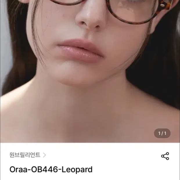 원브릴리언트 Oraa-OB446-Leopard 카리나 안경