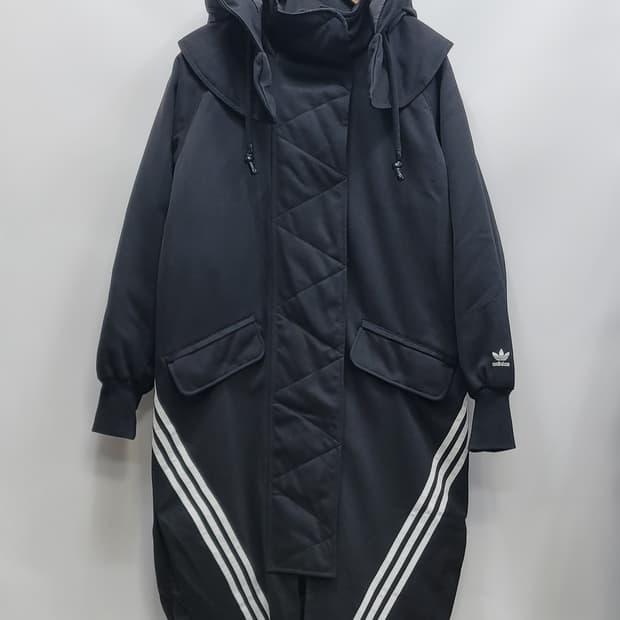 adidas 아디다스 오리지널 빅후드 롱 파카 / 여 M 블랙
