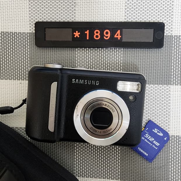 삼성캐녹스 S 1000 디지털카메라 AA건전지 파우치포함