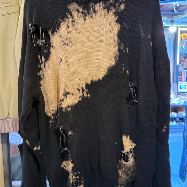 빈티지 데미지 니트