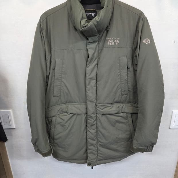 마운틴하드웨어 덕다운 야상 파카 자켓 L 올리브카키 