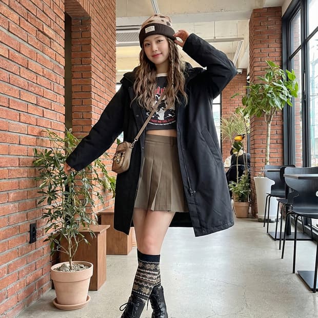 푸마 여성용 웜셀 롱 패딩 코트_M