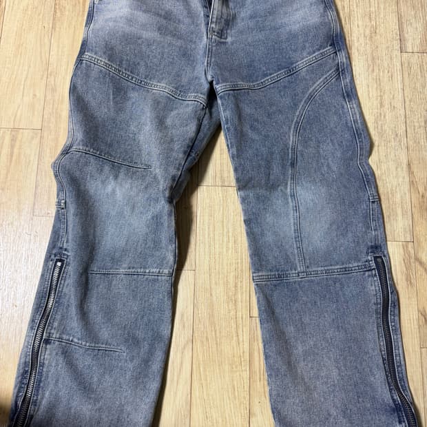 엔더슨벨 워시드 지퍼 데님