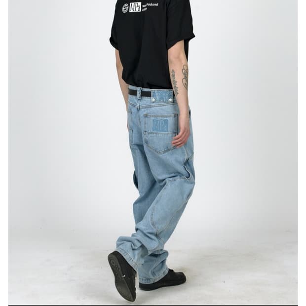 플라스틱 프로덕트 calf pocket pants
