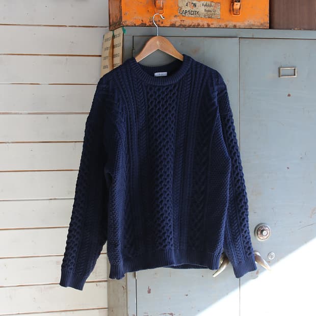 (착용컷) a.v.v 피셔맨 니트 (남성용 105)