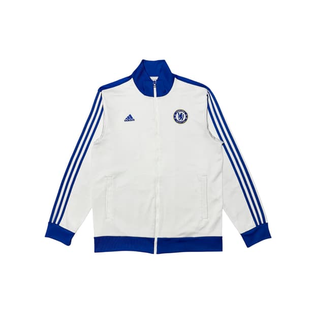 아디다스 첼시 화이트 블루 트랙탑 축구 져지 자켓 (110/XXL/2XL