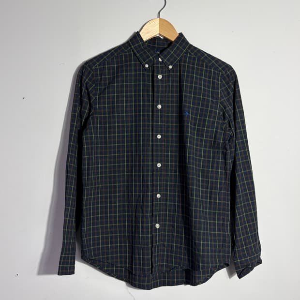 폴로 랄프로렌 빈티지 네이비 체크 셔츠 (무료배송)