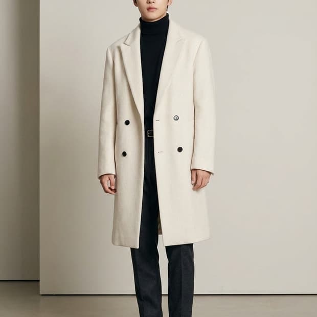 CLUB MONACO 클럽모나코 울 캐시미어 더블 코트