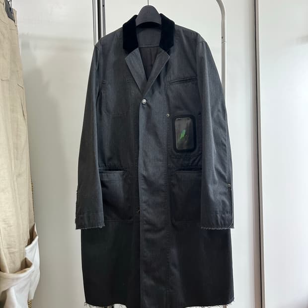 언더커버 디스트로이드 몰스킨 코트