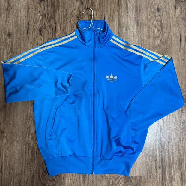 아디다스 파이어버드 트랙탑 105 블루+골드