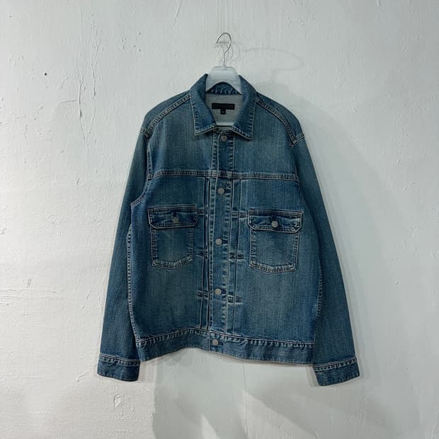 유니클로 데님 청자켓 XL