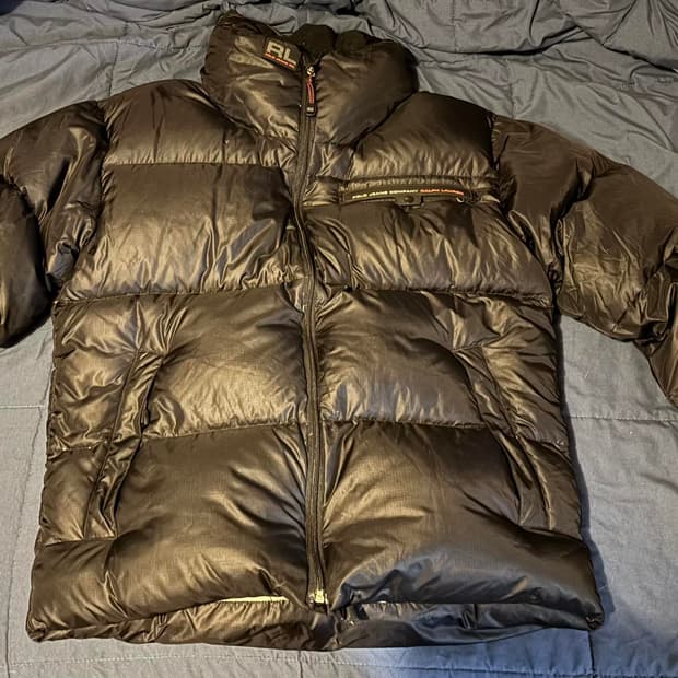 00s 폴로 진스 컴퍼니 트렉텍 다운 패딩 자켓 블랙