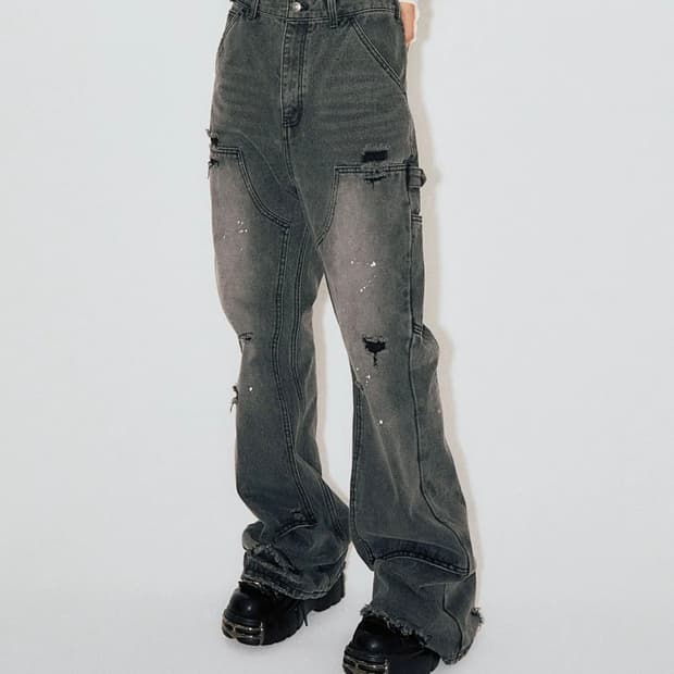 스키즘 인듀싱 부츠컷 데님 M