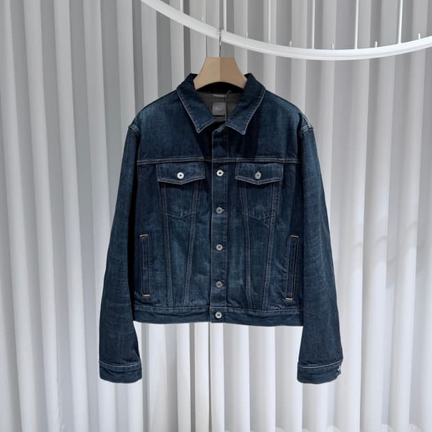 (S+/54) / 26년 신상 디올 딥블루 코튼 MKII 봄버자켓 미사용