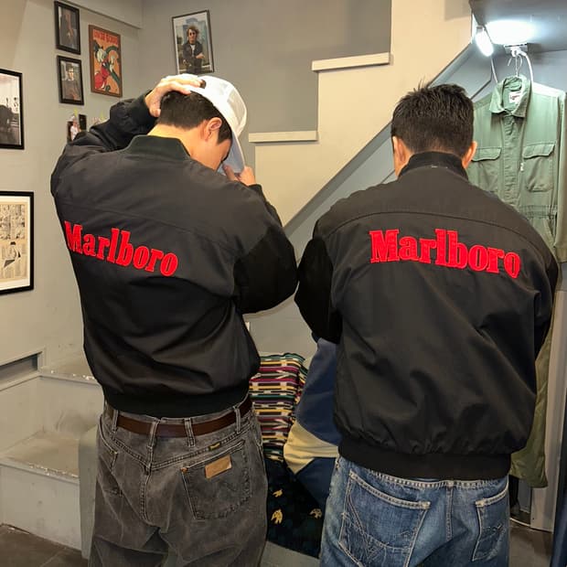90‘s Marlboro logo reversible jacket