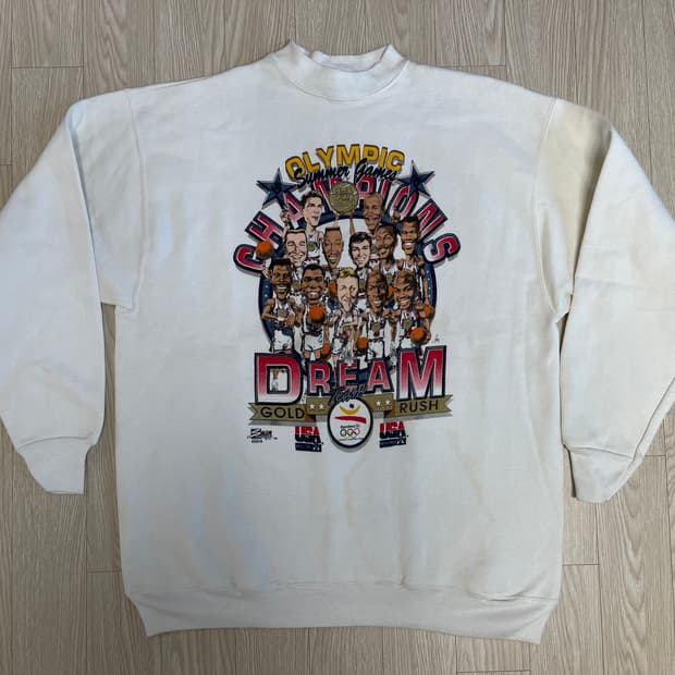 NBA 농구 90s 올드 1992 바로셀로나 올림픽 드림팀 스웻셔츠 맨투