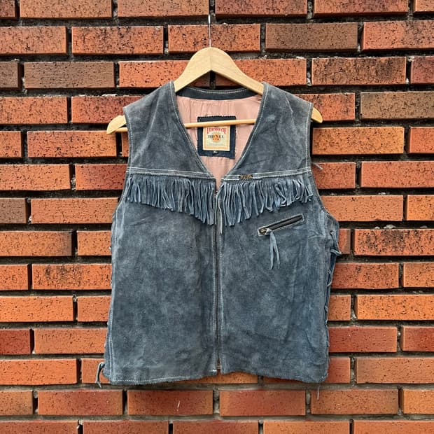 90s Diesel 레더 프린지 베스트 (100)