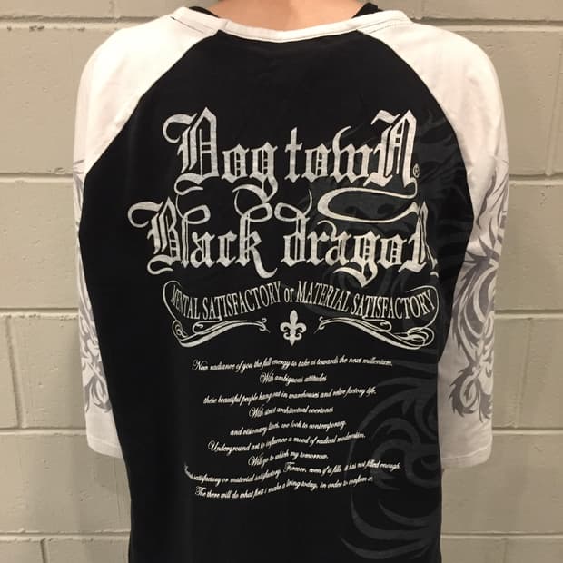 Dogtown Dragon Print Raglan 반팔